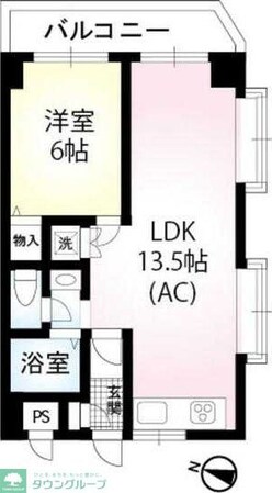 エスポワール東和第二の物件間取画像